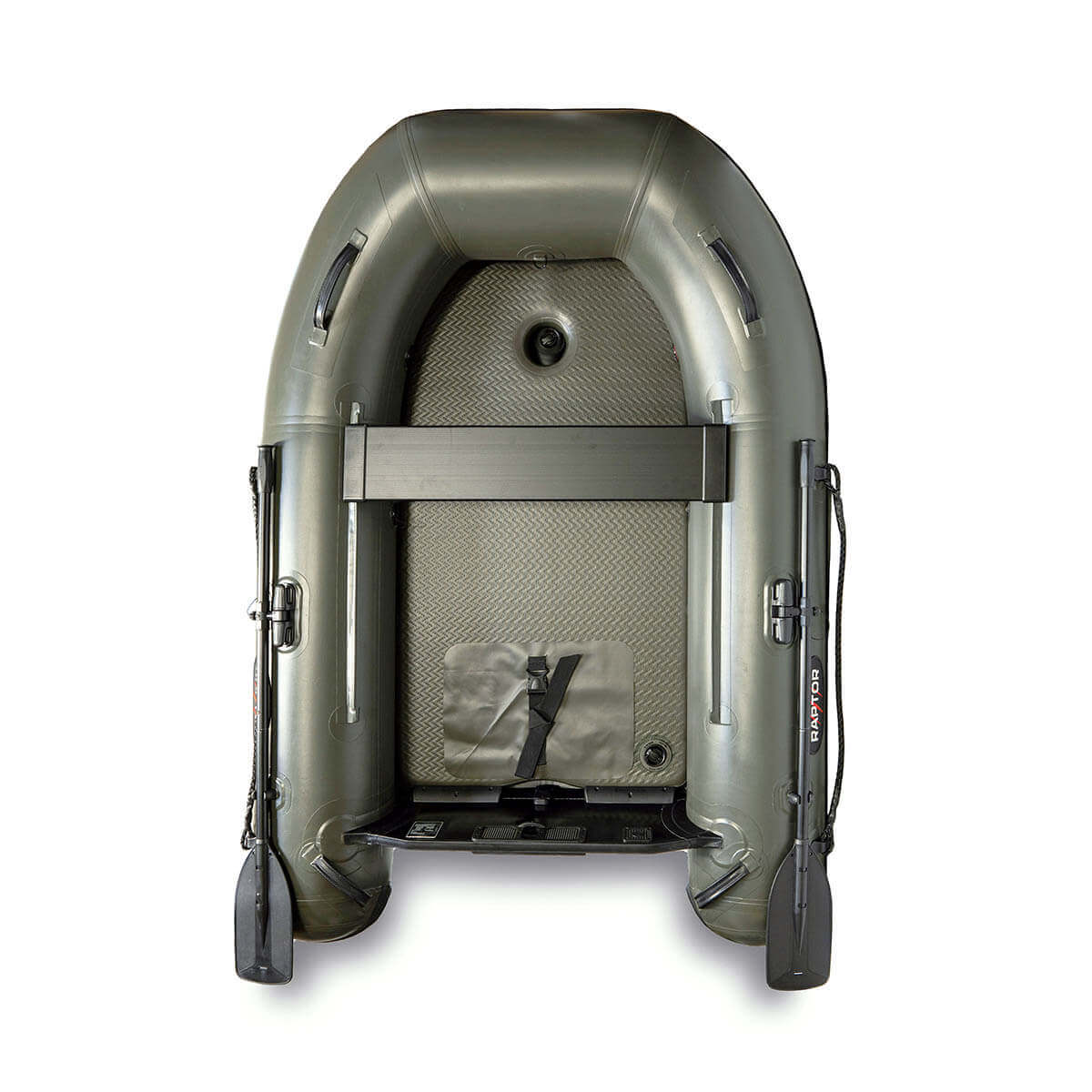 Barca Raptor 230 X-Wide Verde con suelo de aluminio - Tienda Carpfishing