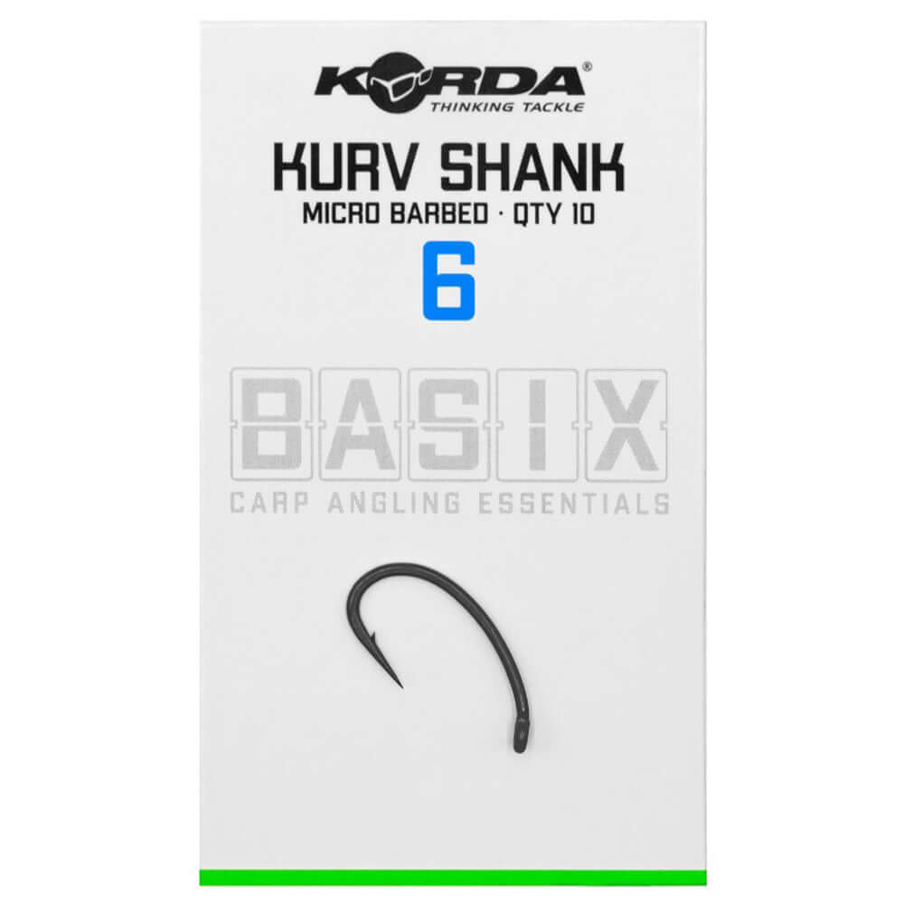 Anzuelos Korda Basix Kurv Shank - Tienda Carpfishing