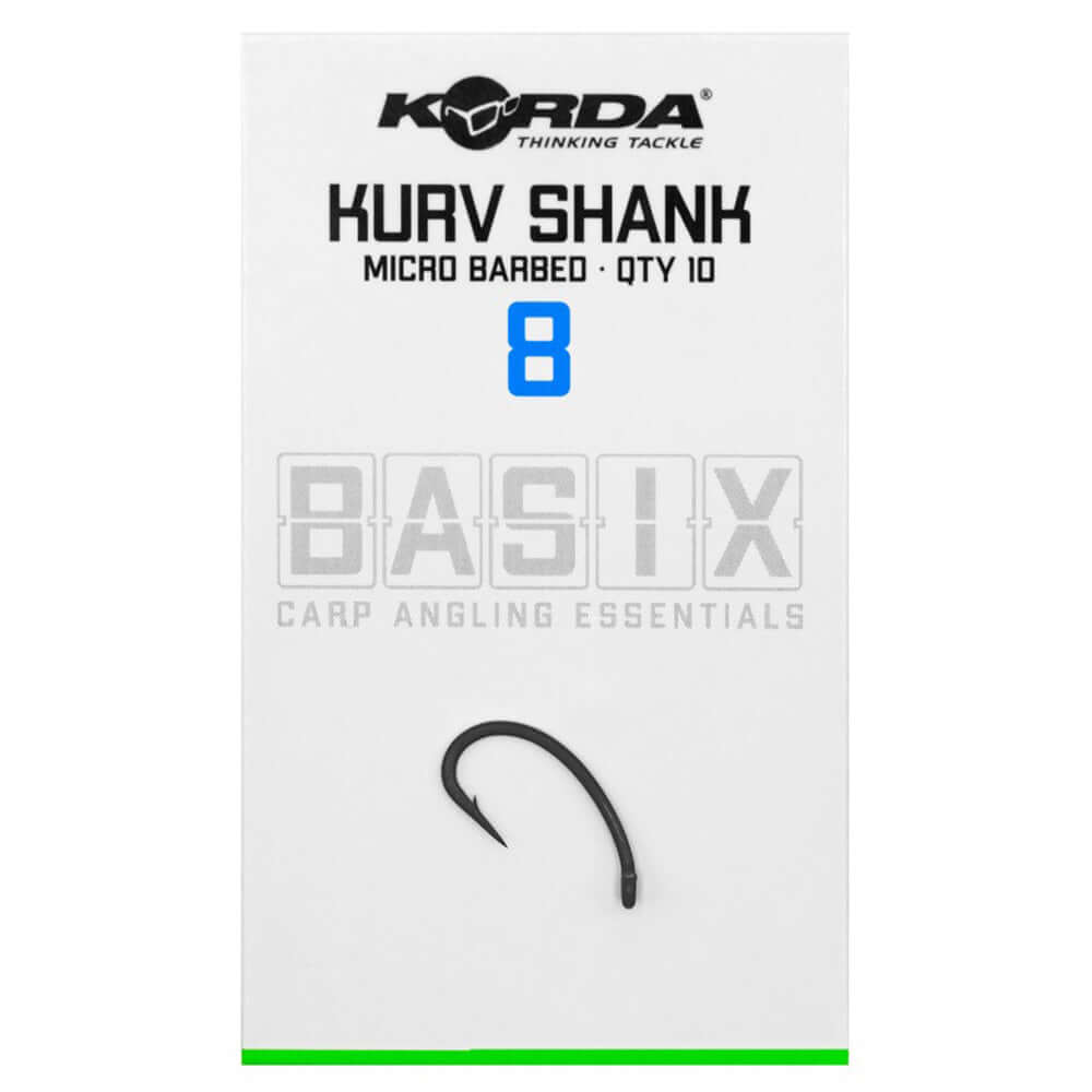 Anzuelos Korda Basix Kurv Shank - Tienda Carpfishing