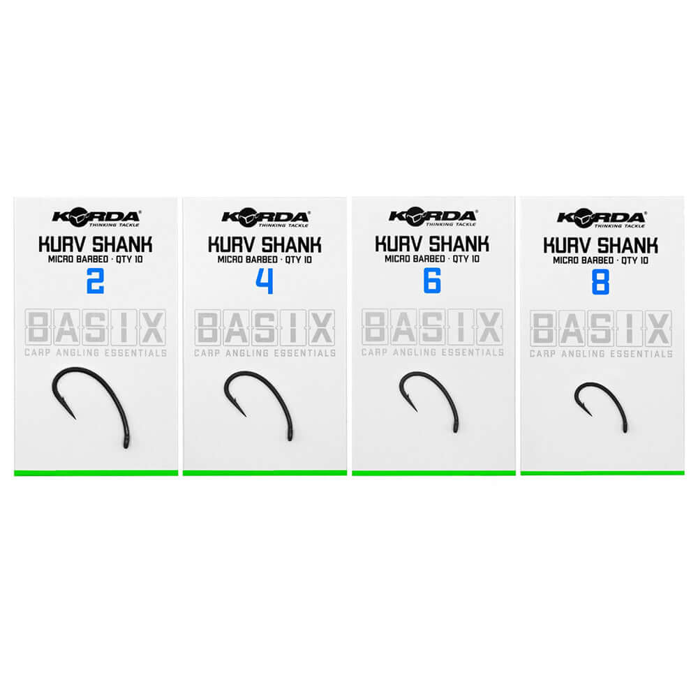 Anzuelos Korda Basix Kurv Shank - Tienda Carpfishing