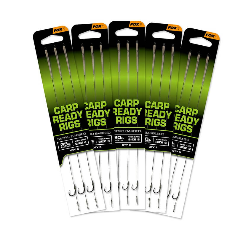 Anzuelos montados Fox Ready Rigs Wide Gape X3 - Tienda Carpfishing