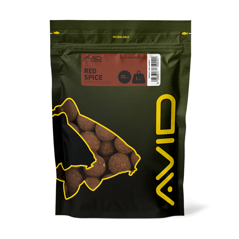 Boilies Avid Carp Premium Red Spice 20 mm - Tienda Carpfishing