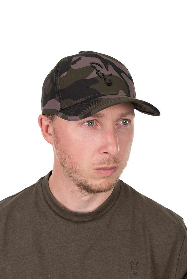 Gorra Fox Baseball Scoop Camo - Tienda Carpfishing