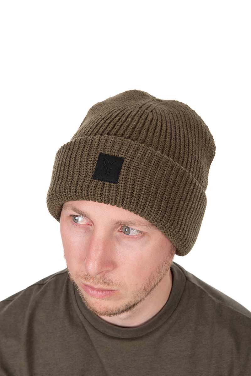 Gorro de lana merino Fox Verde - Tienda Carpfishing