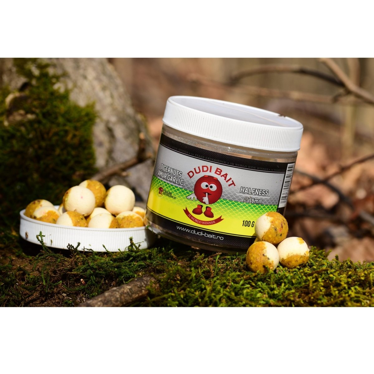 Halfness Dudi Bait Tigernuts Garlic 16 mm - Tienda Carpfishing