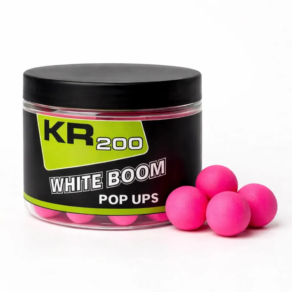 Pop Ups Krom Quality KR200 White Boom Růžová 20mm