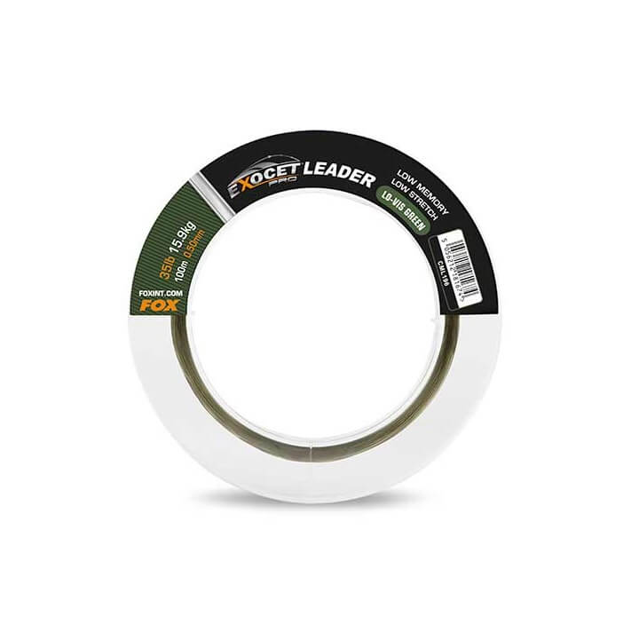 Leader Fox Exocet Pro Verde 100 m - Tienda Carpfishing