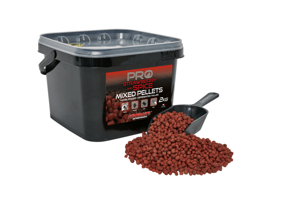 Mix de pellet Starbaits Strawberry Spice 2 Kg - Tienda Carpfishing