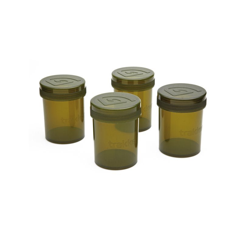 Pack de 4 botes para cebos Trakker - Tienda Carpfishing