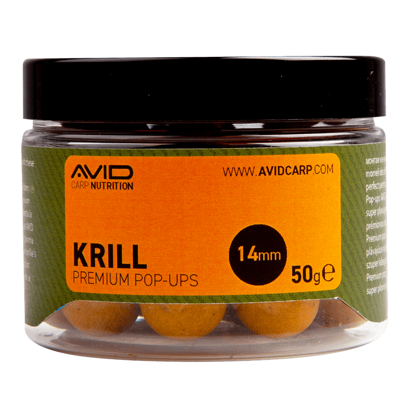 Pop ups Avid Carp Premium Krill 14 mm - Tienda Carpfishing
