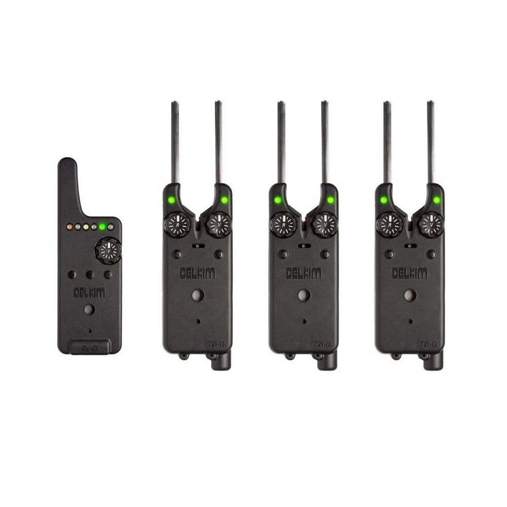 Set de alarmas 3+1 Delkim Digital Txi - D Verde - Tienda Carpfishing