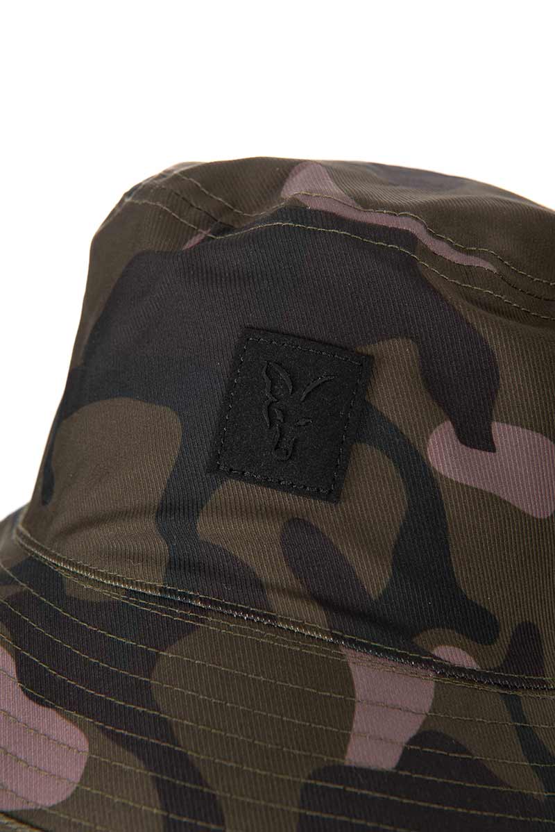 Sombrero Reversible Fox Caqui Camo - Tienda Carpfishing