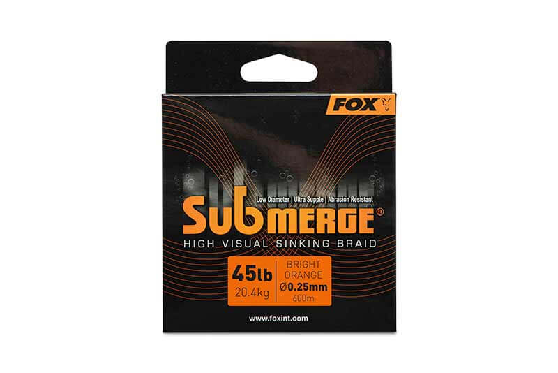 Trenzado Fox Submerge Sinking Naranja 600 m - Tienda Carpfishing