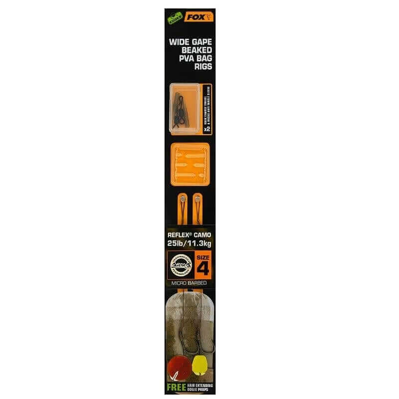 Anzuelos montados Fox Wide Gape beaked PVA - Tienda Carpfishing