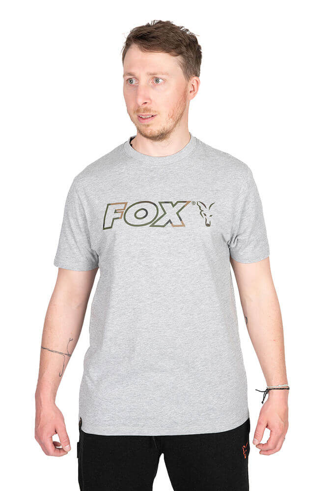 Camiseta Fox Ltd LW Marl Gris Talla XXL - Tienda Carpfishing
