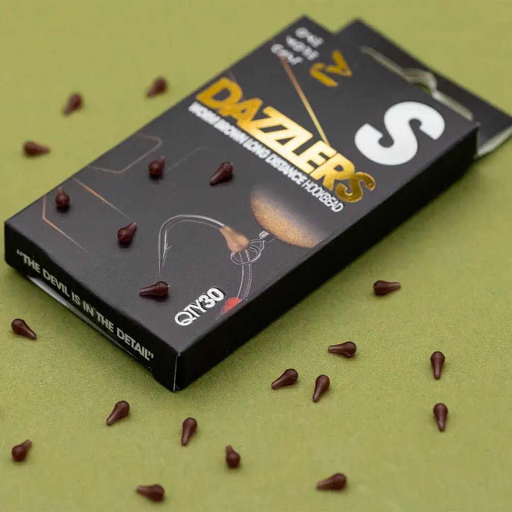 Hook Bead OMC Dazzlers Worm Brown Distance S - Tienda Carpfishing