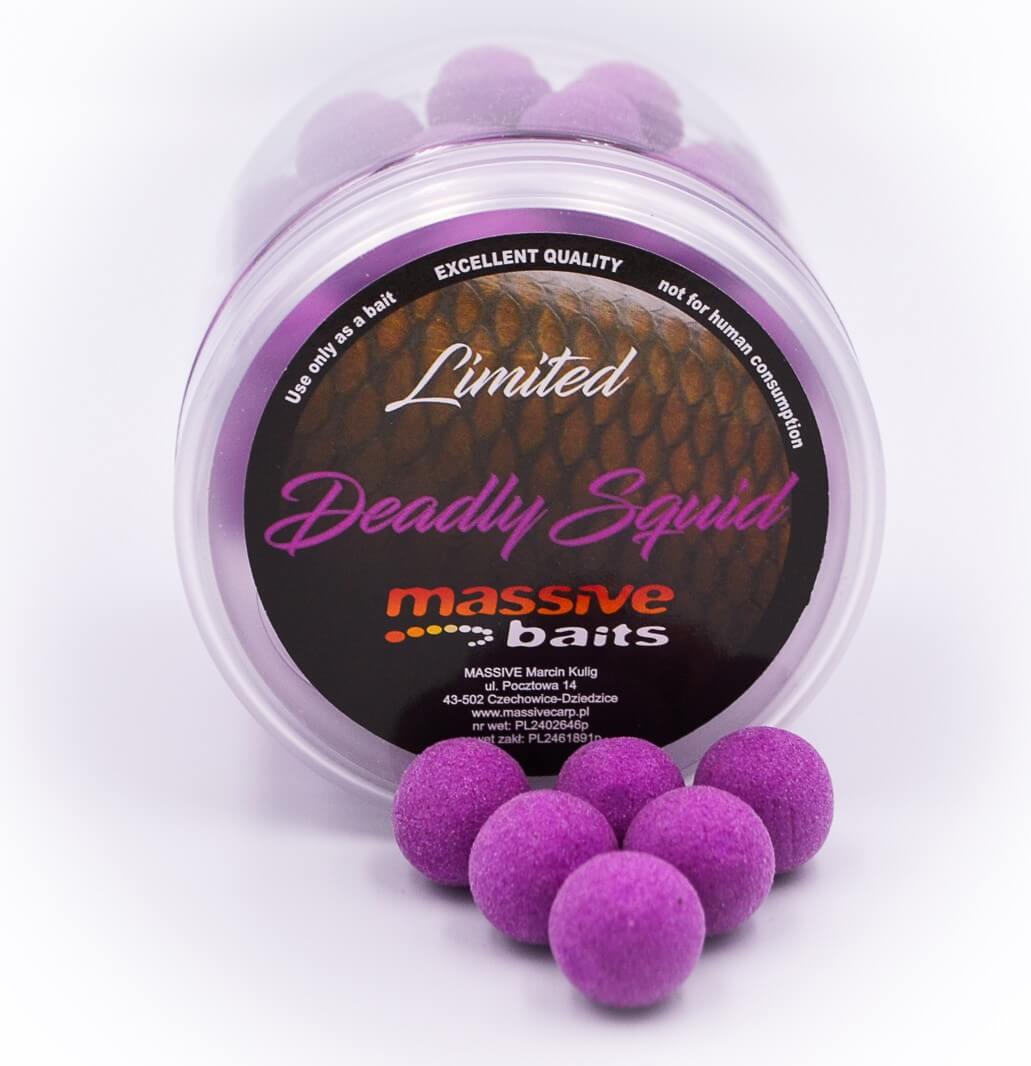 Pop ups Massive Baits Deadly Squid 14 mm - Tienda Carpfishing
