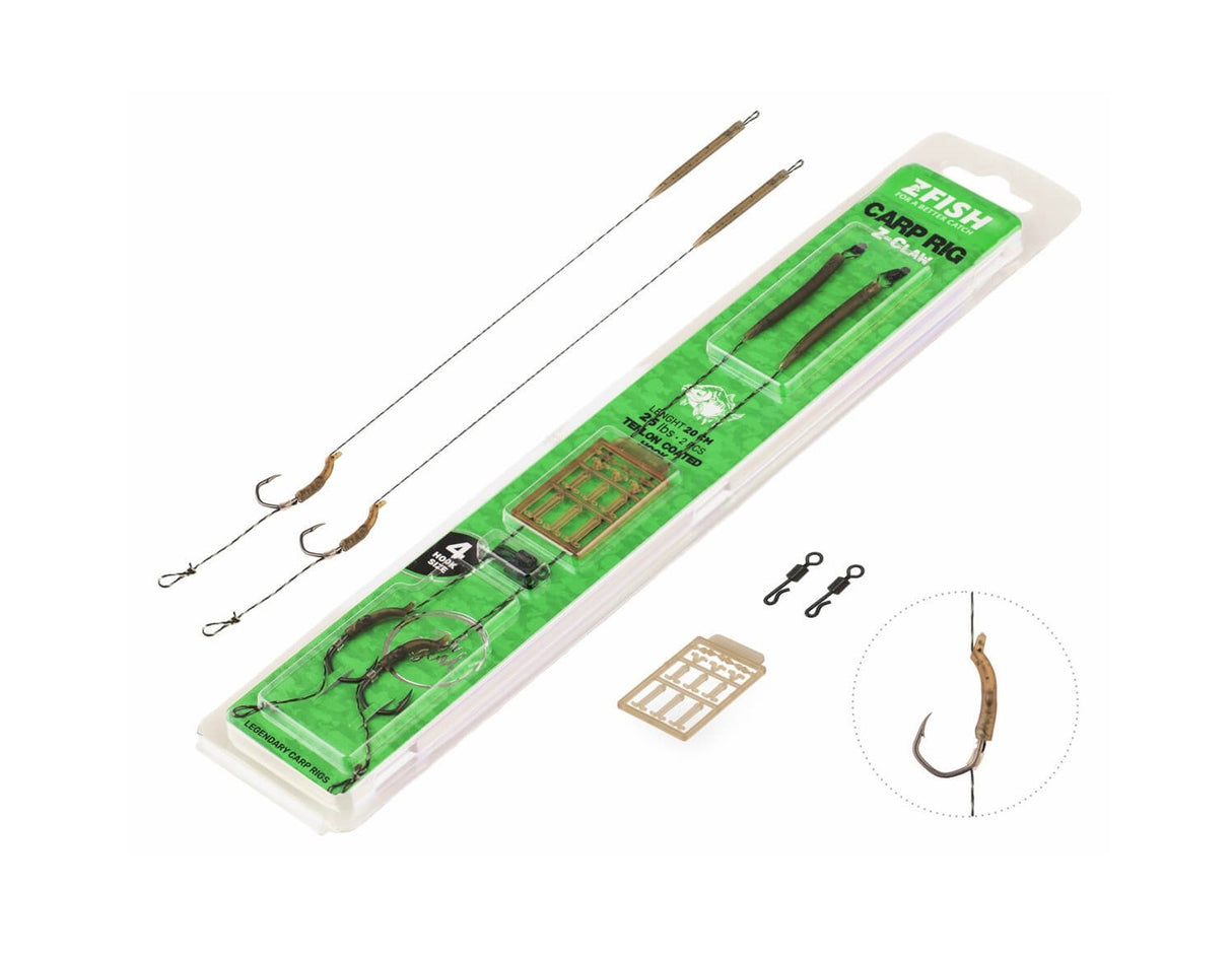 Háčky  namontované Zfish Z-Claw