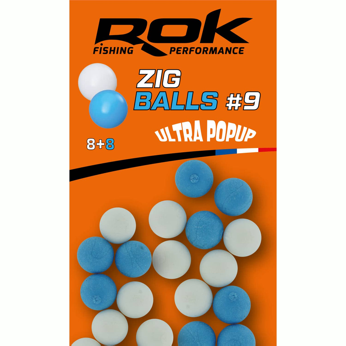 Plovoucí boilie Rok Fishing Zig Ball White/Blue 9