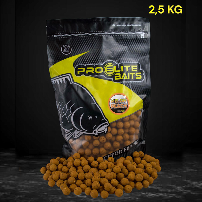 Boilies Pro Elite Baits Meloun & Peach 20 mm 2,5 kg