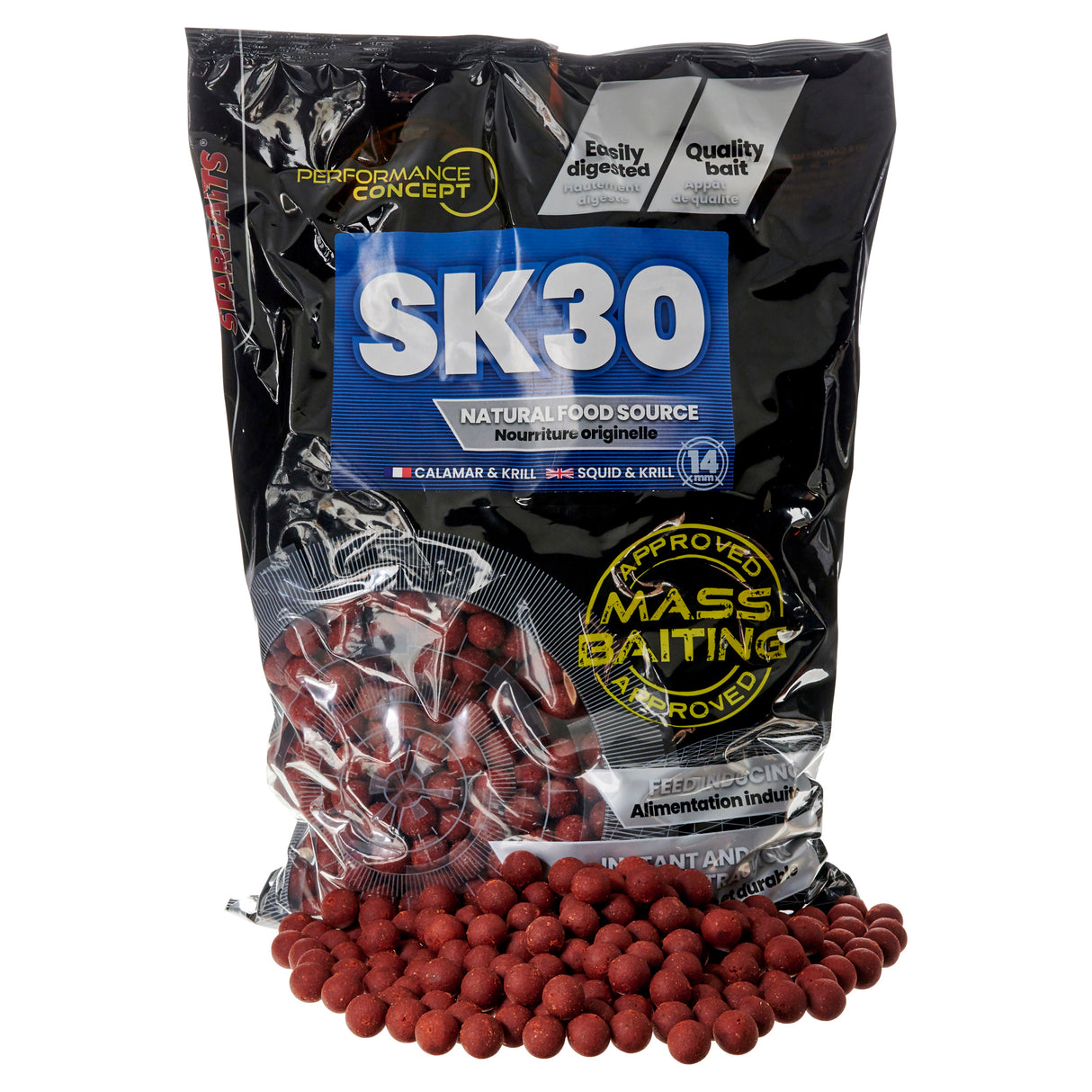 Boilies Starbaits Hromadné vnadění SK30 - 14 mm 3 kg