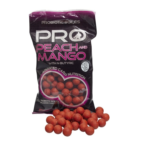 Boilies Starbaits Probiotic Peach Rukojeť 20 mm