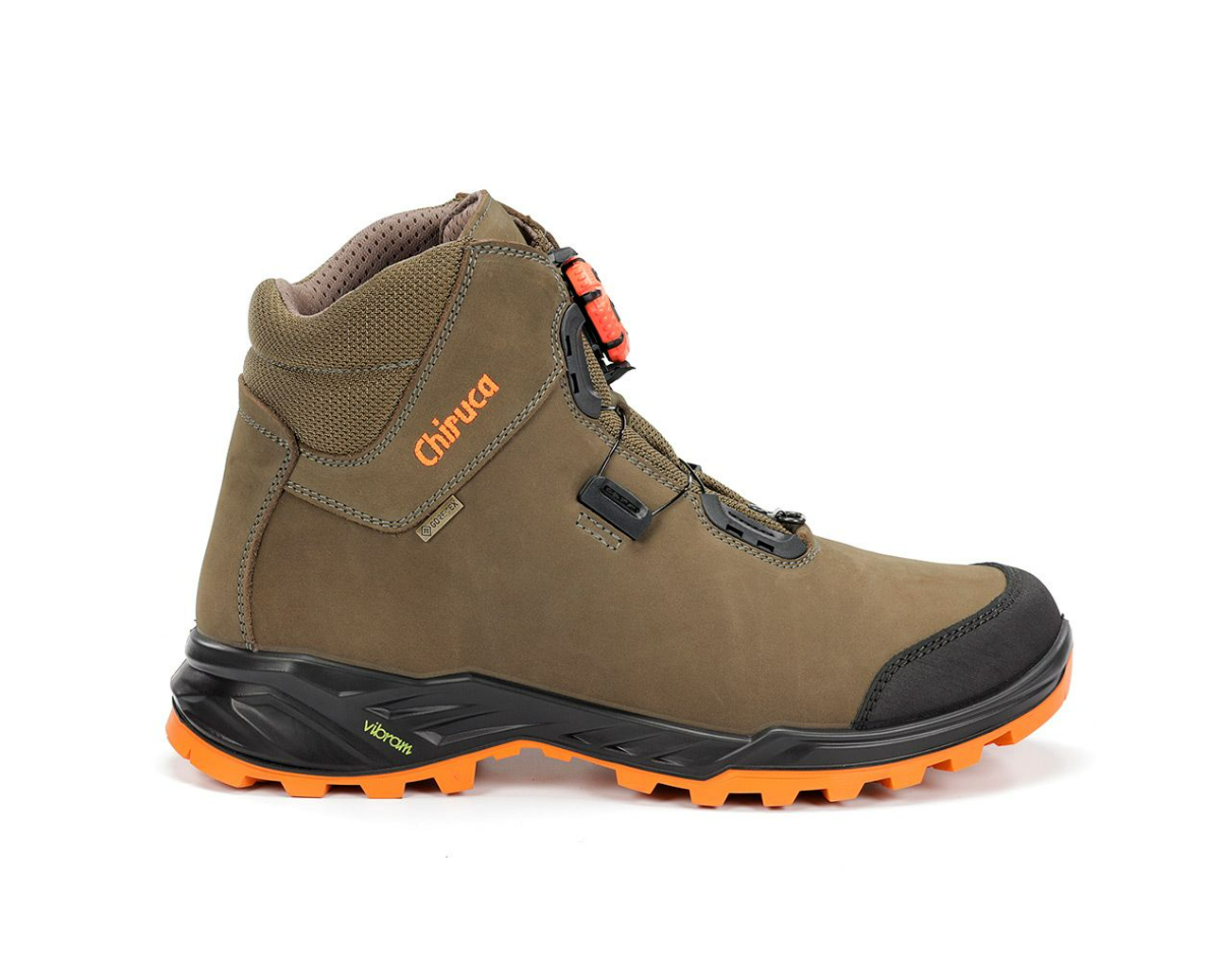 Boty Chiruca Alano Force Boa Hi-Vis 08 Gore-Tex Brown-Orange