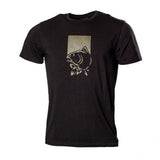 Tričko Nash Make It Happen Fish Logo Black S