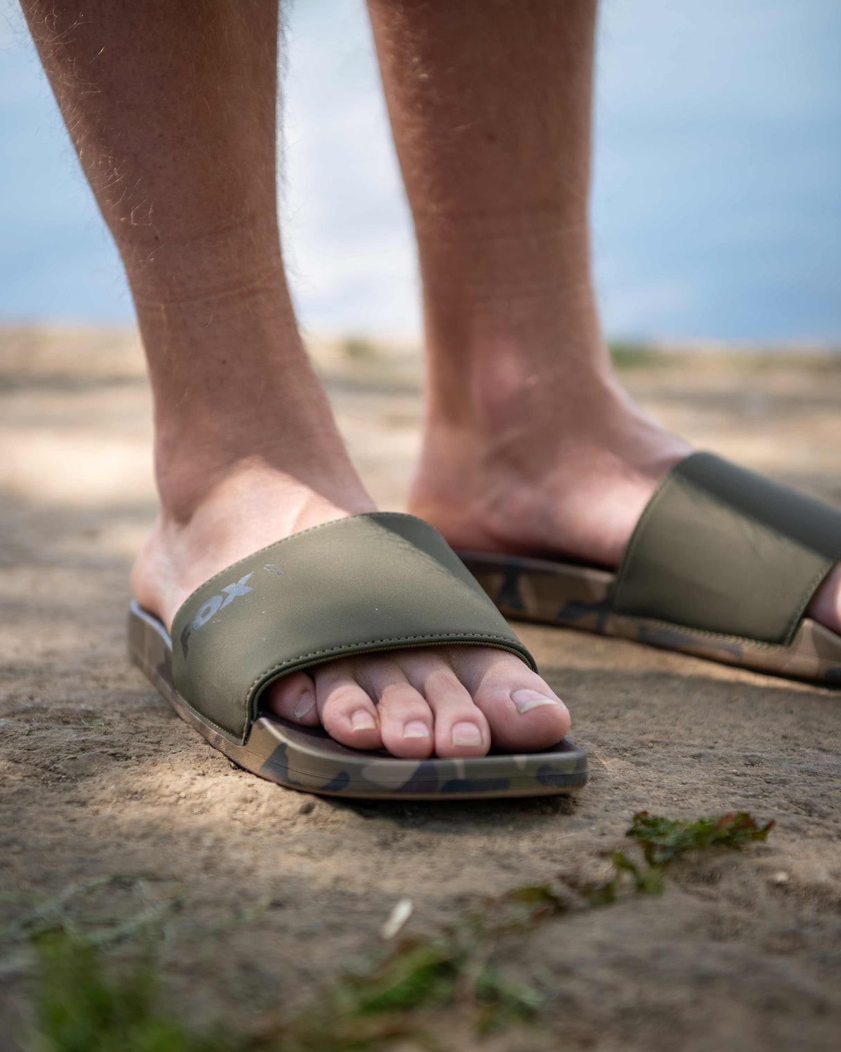 Žabky Fox Sliders Khaki/Camo