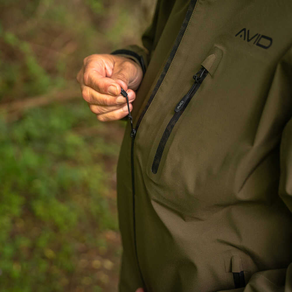 Chaqueta Avid Carp Hydro-Force 20k con cremallera - Tienda Carpfishing