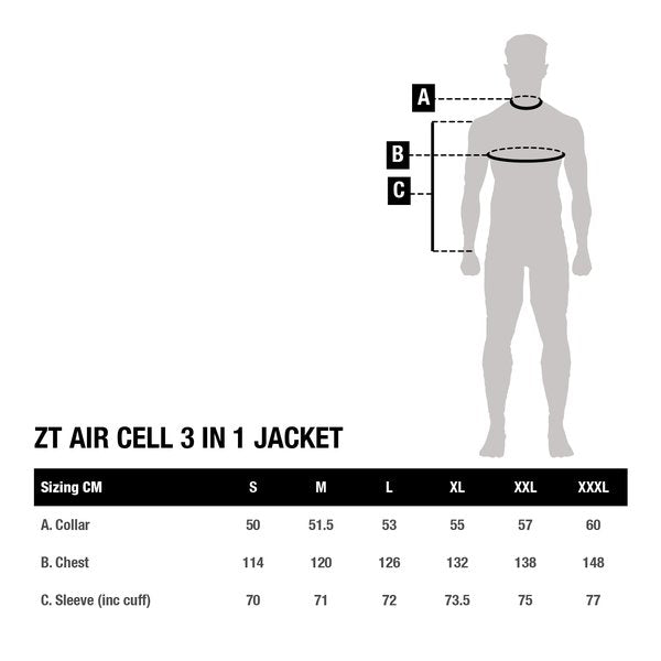 Chaqueta térmica Nash ZT Air Cell 3 en 1 - Tienda Carpfishing