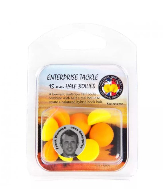 Half Boilies Enterprise Oranžová a žlutá 15 mm