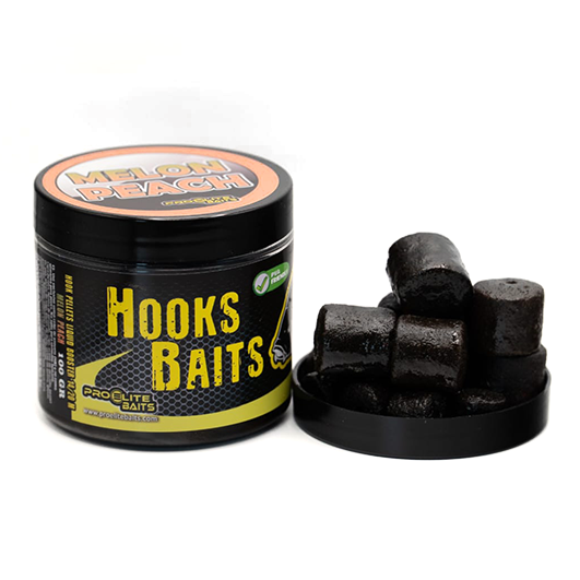 Háček Pellets v kapalině Pro Elite Baits Meloun & Peach 14-20 mm