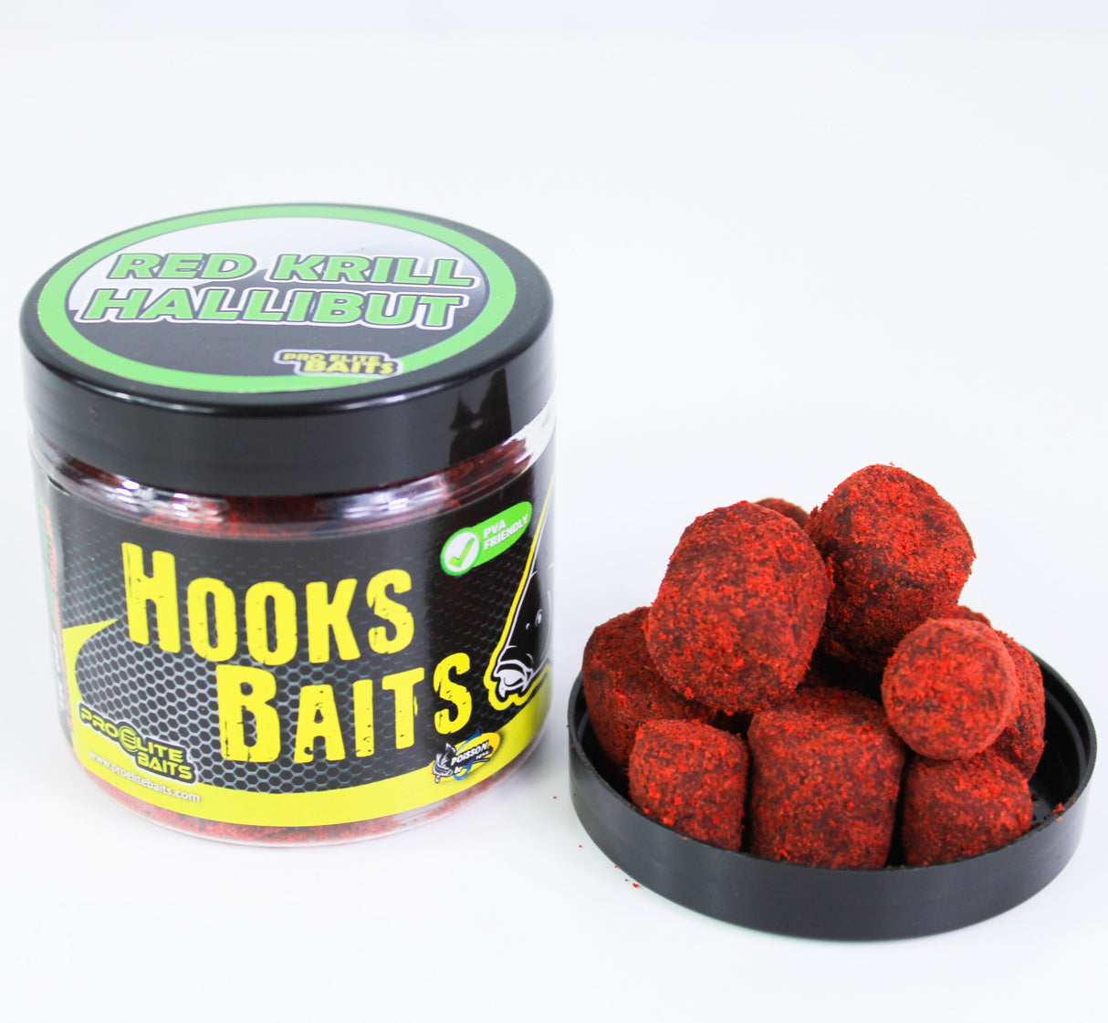 Háček Pellets práškové Pro Elite Baits Kril červený Halibut 14-20 mm