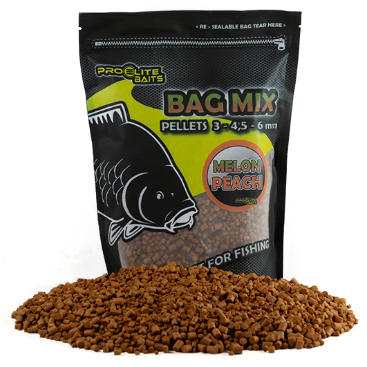 Micro Pellets Pro Elite Baits Meloun & Peach 3,4, 6 mm