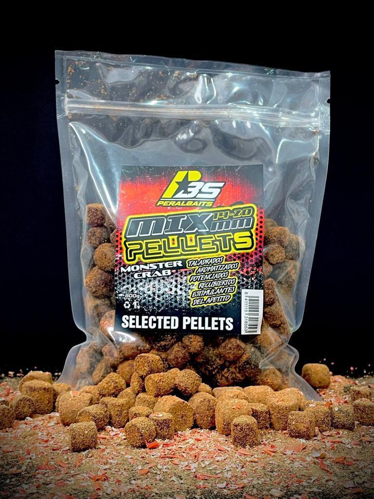 Mix Pellets Peralbaits Monster Crab 14-20 mm