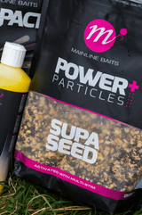 Mix Semilla Power+ Supa Seed 2 kg from Mainline Baits, ideal for carpfishing with Multi-Slim attraction.