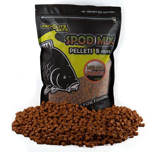 Pellets Spod Mix Pro Elite Baits Meloun & Peach 8 mm