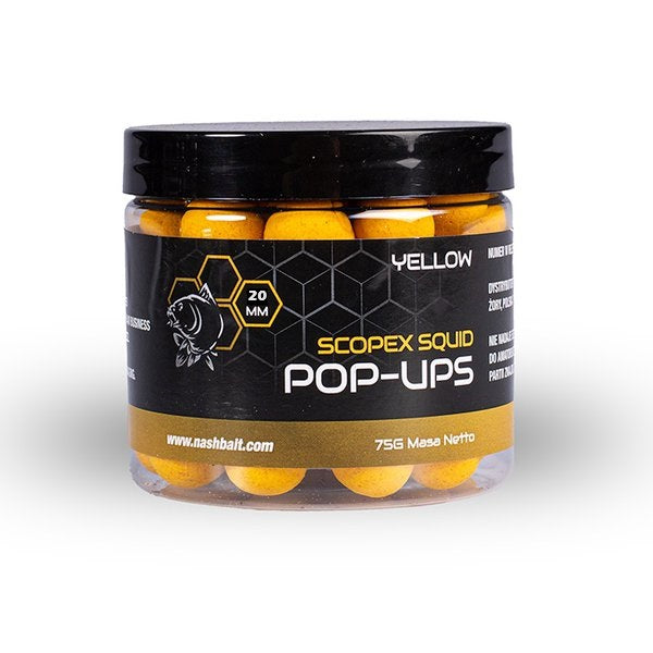 Pop Ups Nash Scopex Squid Žlutá 20 mm