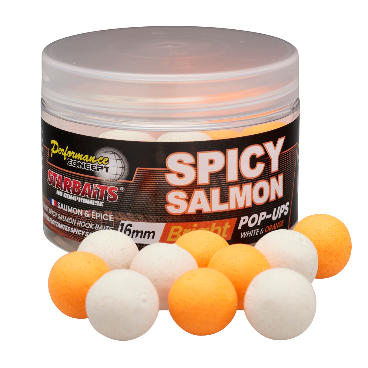 Pop ups Starbaits PC Spicy Salmon Jasný 16 mm