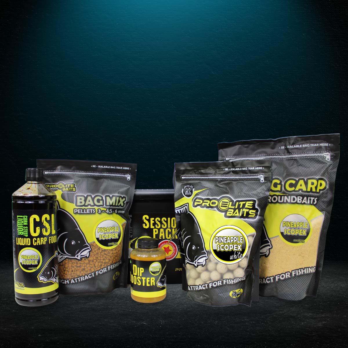 Session Pack Pro Elite Baits Ananas Scopex Bílá