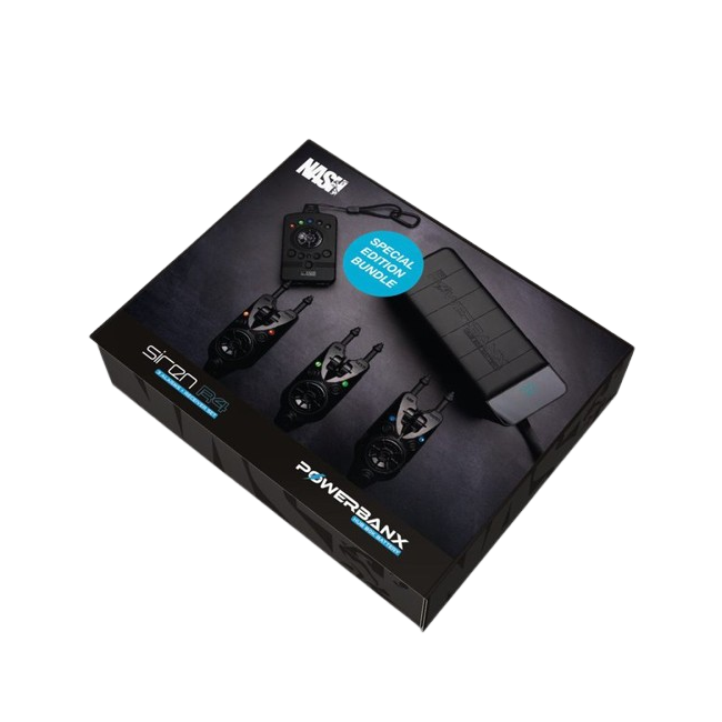 Set de alarmas 3+1 Nash Siren R4 + Powerbanx 80k - Tienda Carpfishing