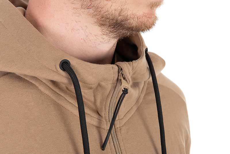 Mikina Fox LW Tan Ltd Edition mikina na zip s kapucí