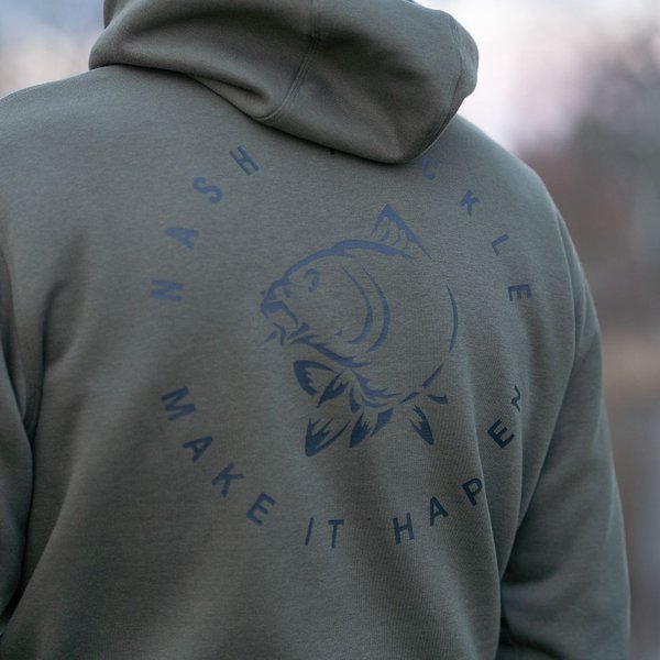 Mikina Nash Make It Happen Carp Logo Zelená