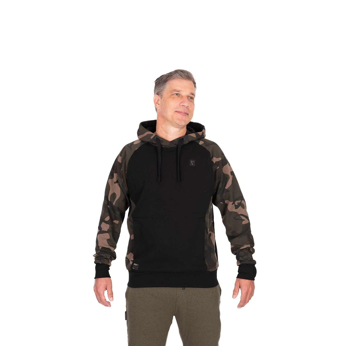 Mikina Fox 310 Black Camo mikina s kapucí