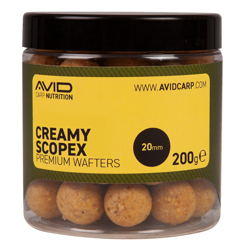 Pop ups Avid Carp Krémový Scopex 20 mm