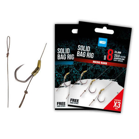 Anzuelos montados Nash Solid Bag Rig - Tienda Carpfishing