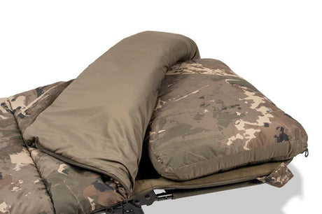 Bed Chair Nash Indulgence 4 Junior Sleep System Camo - Tienda Carpfishing