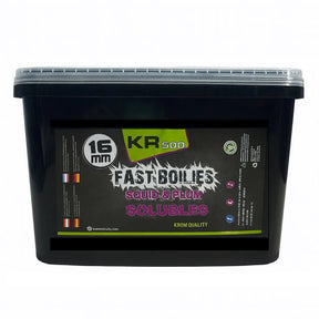 Boilies Solubles Krom Quality KR500 Squid & Plum 16 mm 5KG - Tienda Carpfishing