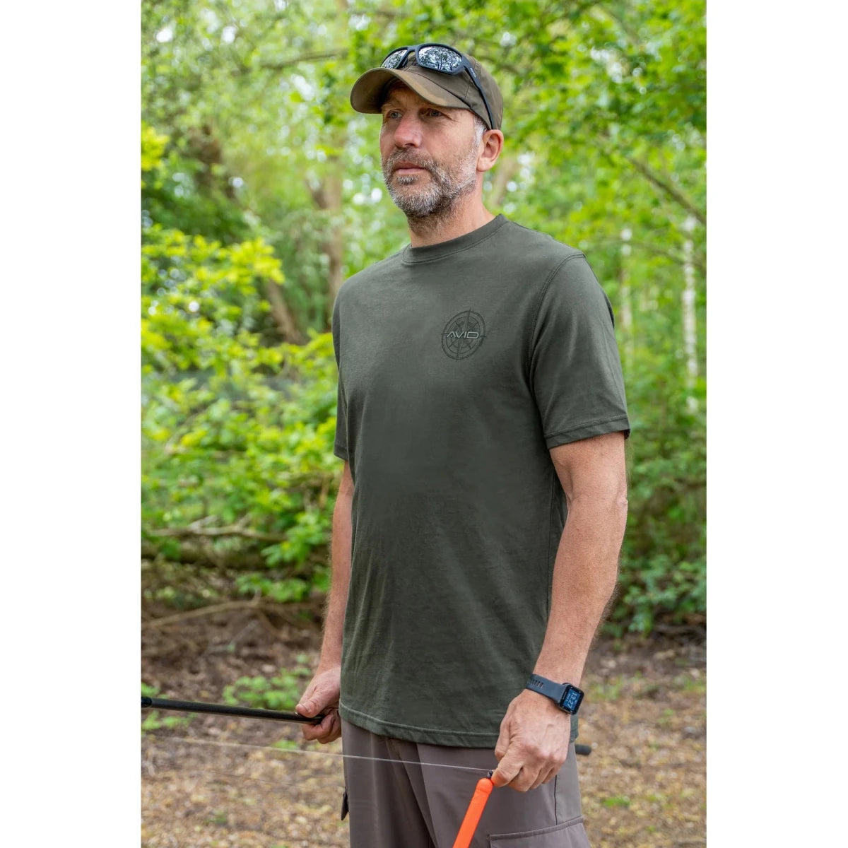 Camiseta Avid Carp Bearing Verde - Tienda Carpfishing